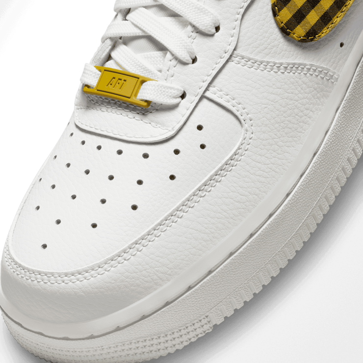Nike Air Force 1 Low Gingham White Bronzine (W) Angle 4