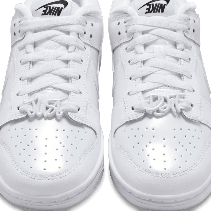 Nike Dunk Low Just Do It White Iridescent (W) Angle 7