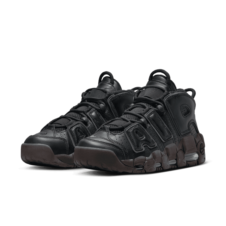 Nike Air More Uptempo Black Baroque Brown (W) Angle 2
