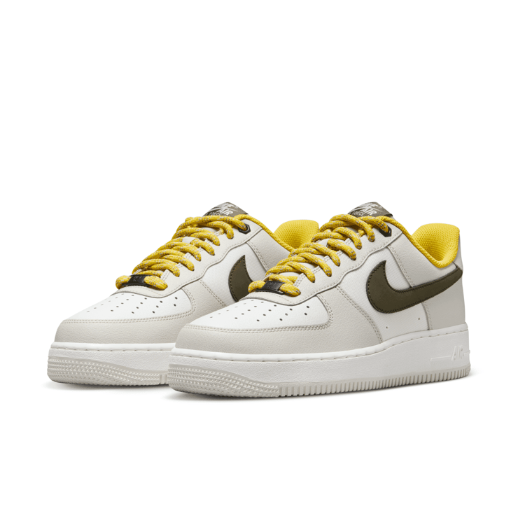 Nike Air Force 1 Low Premium Light Bone Cargo Khaki Angle 3