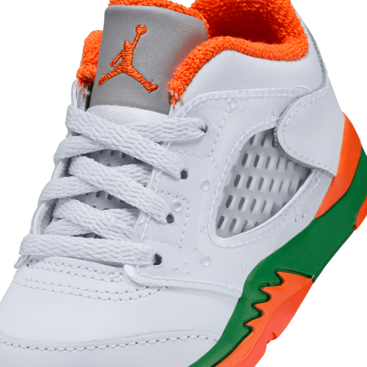 Air Jordan 5 Retro Low Hurricanes (TD) Angle 4