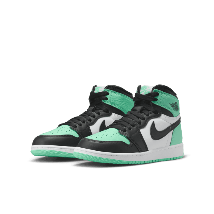 Air Jordan 1 Retro High OG Green Glow (GS) Angle 2
