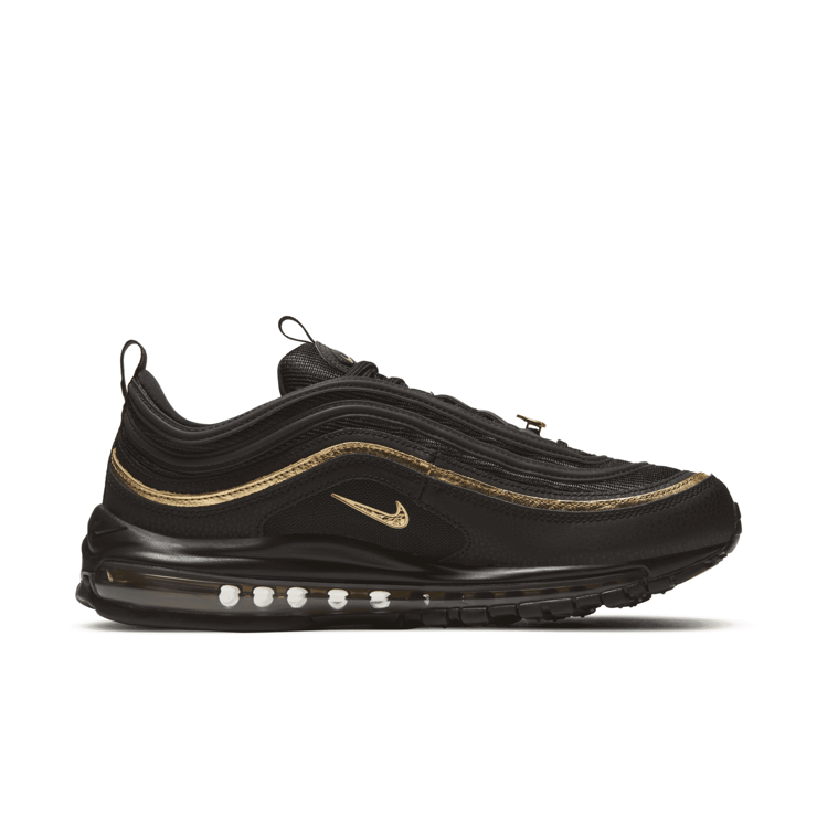 Nike Air Max 97 Black Metallic Gold Angle 0