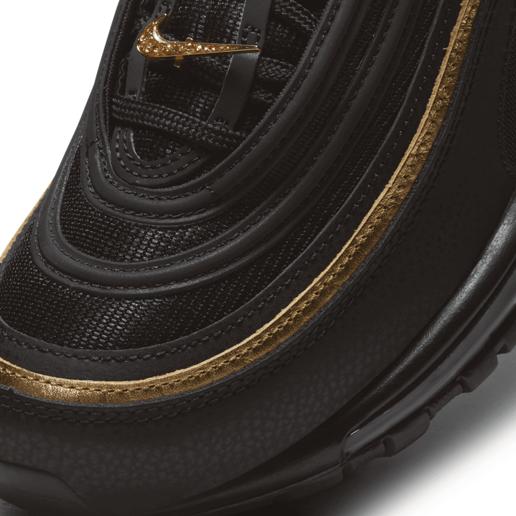 Nike Air Max 97 Black Metallic Gold Angle 3