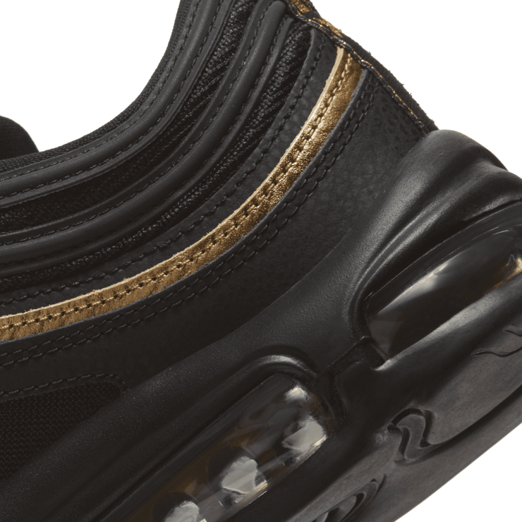 Nike Air Max 97 Black Metallic Gold Angle 4