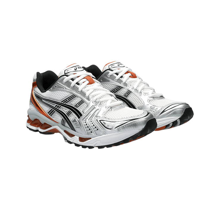 ASICS Gel-Kayano 14 White Piquant Orange Angle 0