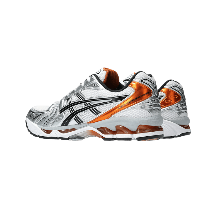 ASICS Gel-Kayano 14 White Piquant Orange Angle 1