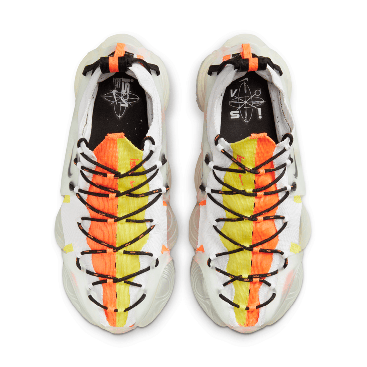 Nike ISPA Link Axis Total Orange Sonic Yellow Angle 2