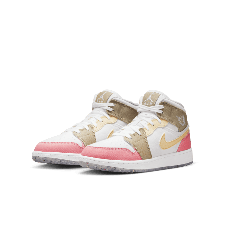 Jordan 1 Mid Pastel Grind (GS) Angle 2