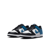 Nike Dunk Low Black Industrial Blue (GS) Angle 2