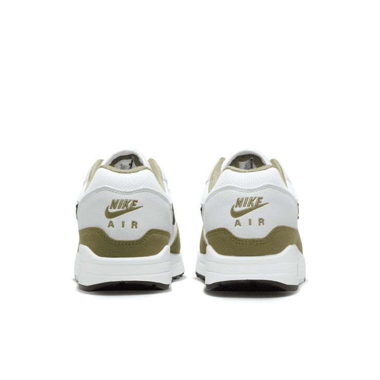 Nike Air Max 1 White Medium Olive Angle 4