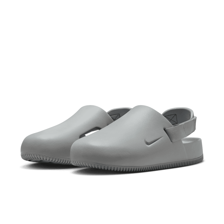 Nike Calm Mule Light Smoke Grey Angle 2