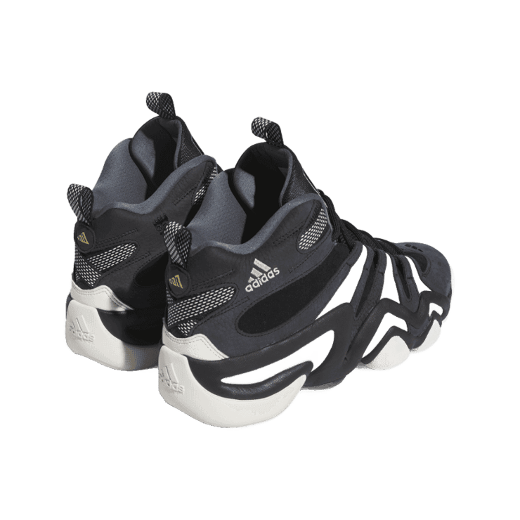 adidas Crazy 8 Core Black Cloud White Angle 3