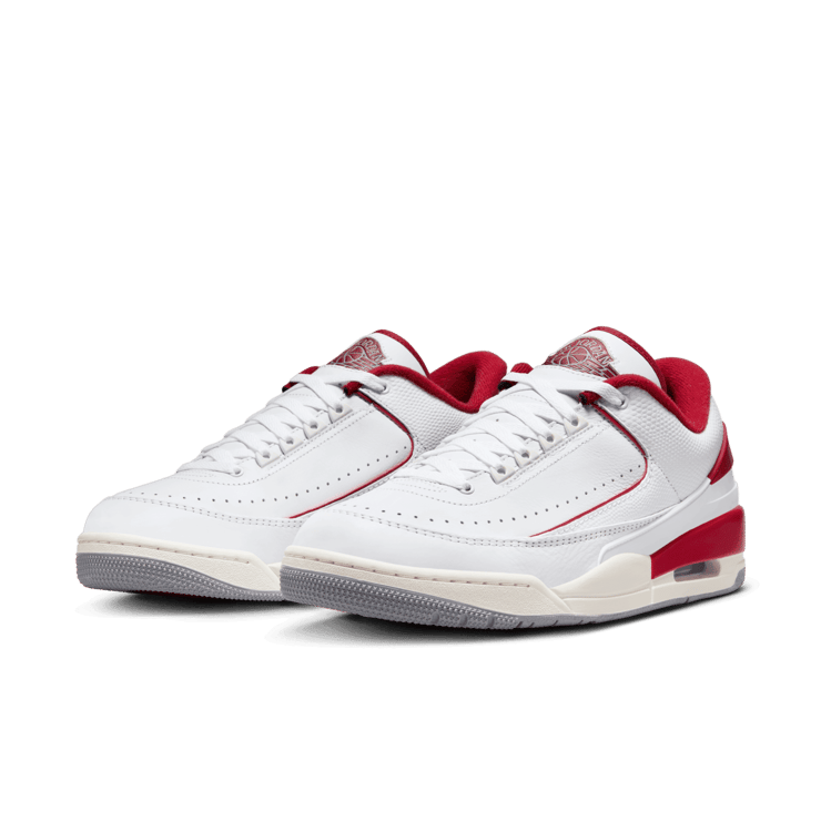 Air Jordan 2/3 White Varsity Red Angle 2