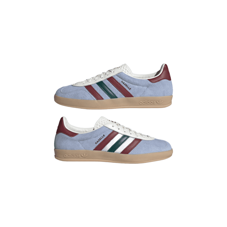 adidas Gazelle Indoor Blue Dawn Collegiate Burgundy Angle 5
