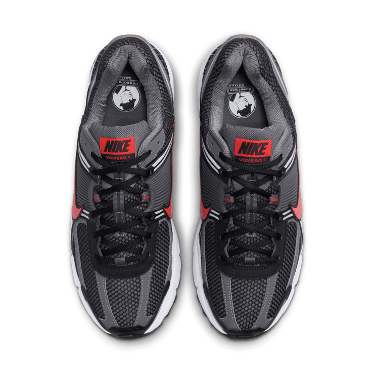 Nike Zoom Vomero 5 Black Picante Red Angle 1