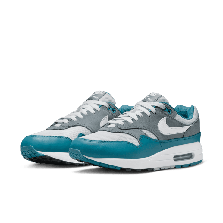 Nike Air Max 1 Cool Grey Noise Aqua Angle 2