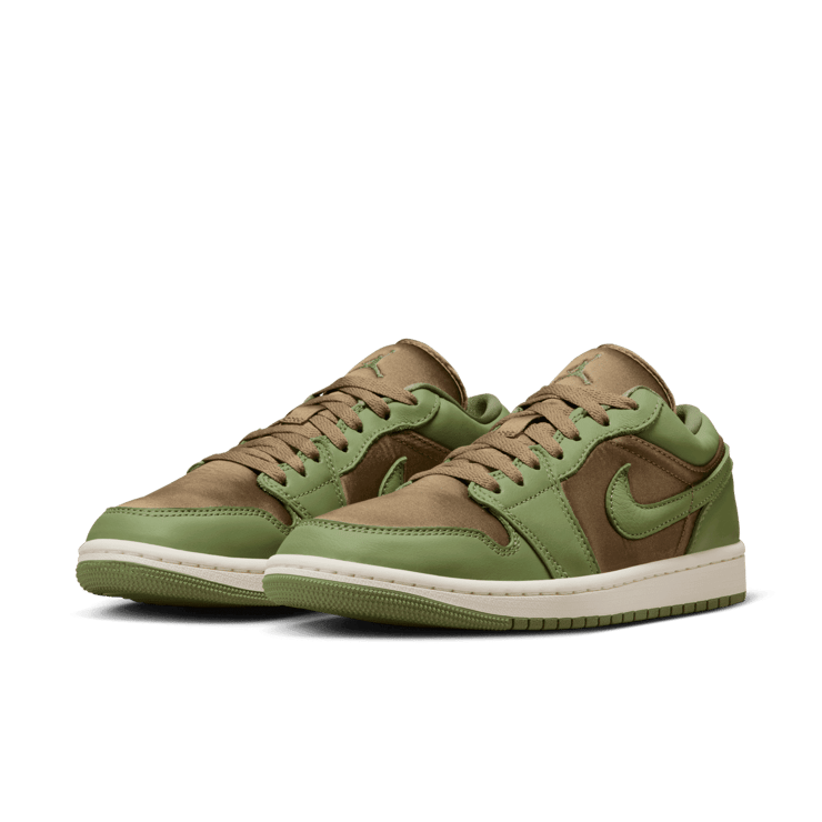 Air Jordan 1 Low SE Brown Kelp Sky J Light Olive (W) Angle 2