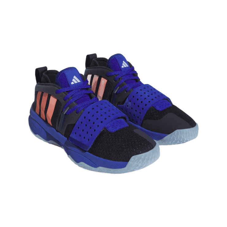 adidas Dame 8 EXTPLY Legend Ink Coral Fusion Angle 2