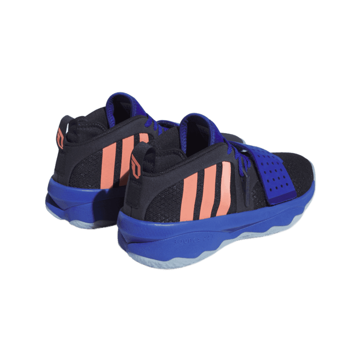 adidas Dame 8 EXTPLY Legend Ink Coral Fusion Angle 3