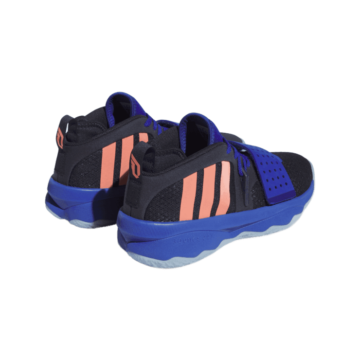 adidas Dame 8 EXTPLY Legend Ink Coral Fusion Angle 3