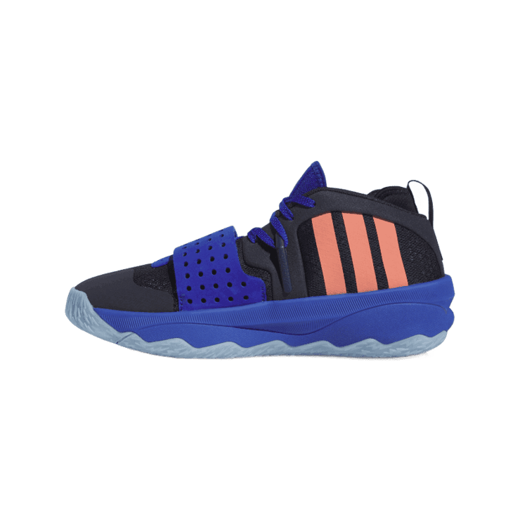 adidas Dame 8 EXTPLY Legend Ink Coral Fusion Angle 4