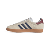 adidas Gazelle Beige Dark Blue Collegiate Burgundy Angle 5