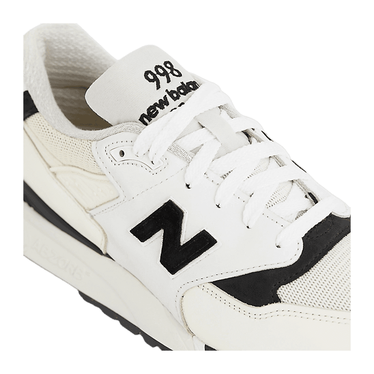 New Balance 998 Made in USA White Black Angle 4
