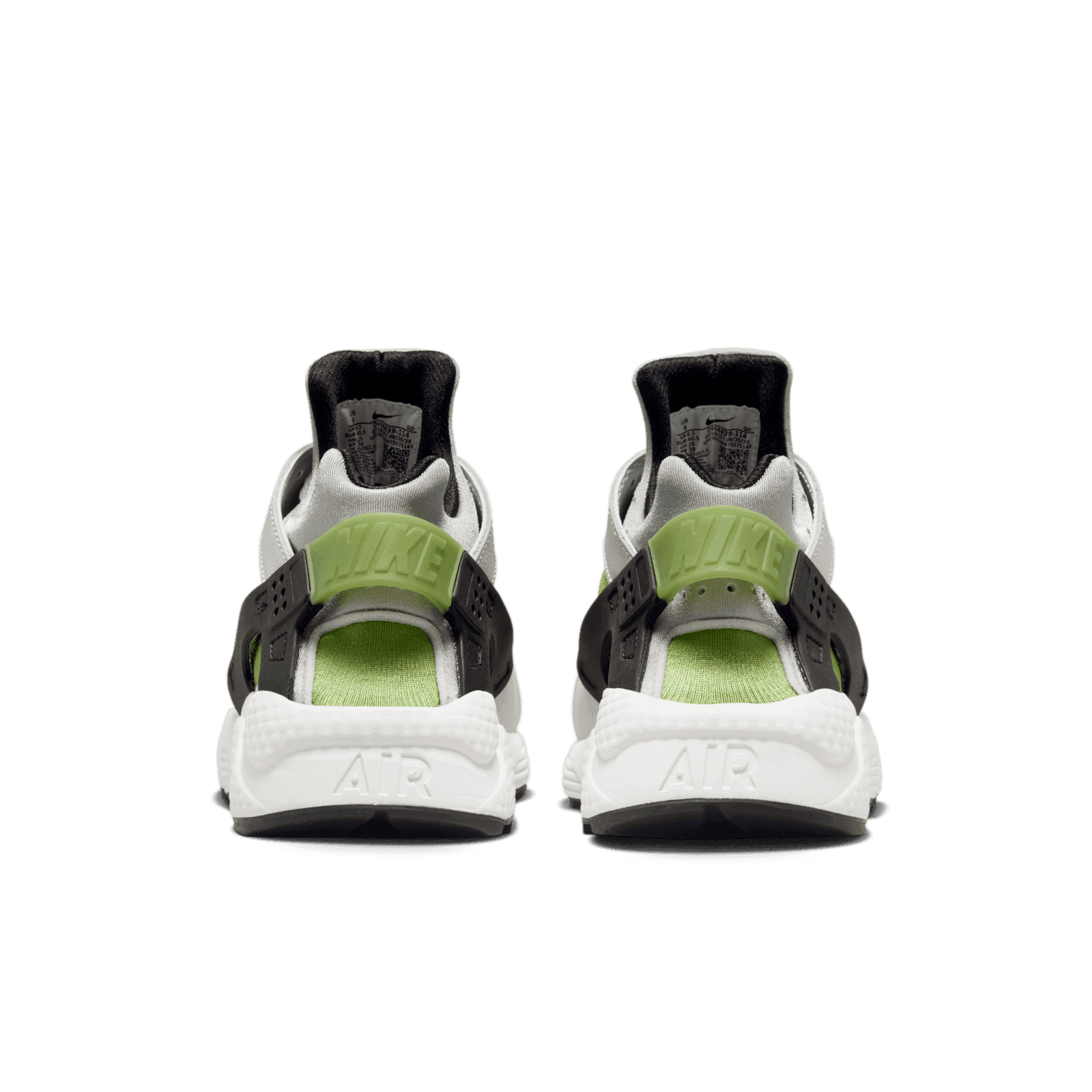 olive green and white huaraches