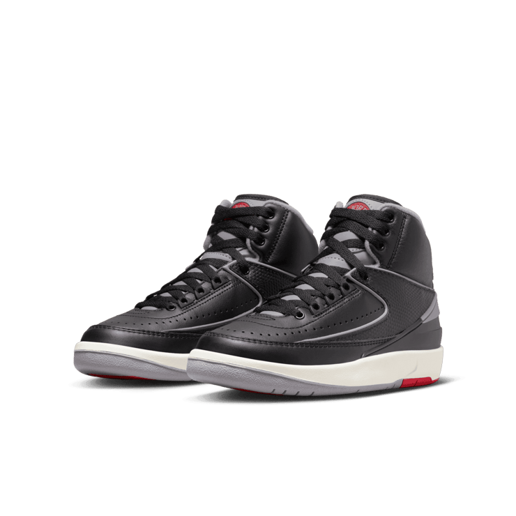 Air Jordan 2 Retro Black Cement (GS) Angle 2