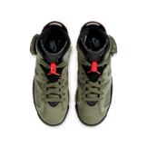 Air Jordan 6 Retro Travis Scott Olive (GS) Angle 1