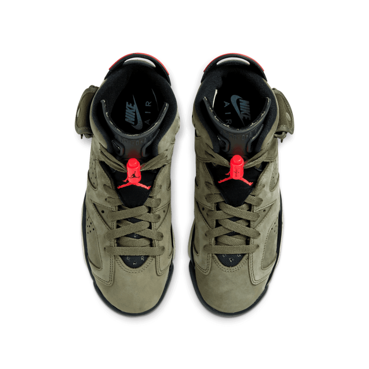 Air Jordan 6 Retro Travis Scott Olive (GS) Angle 1