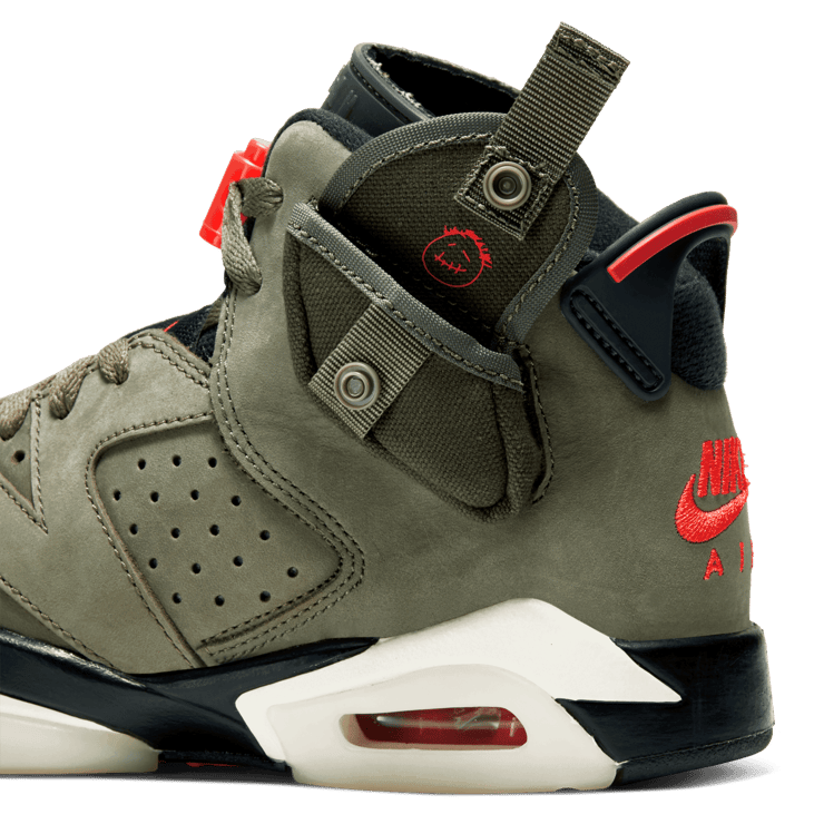 Air Jordan 6 Retro Travis Scott Olive (GS) Angle 7