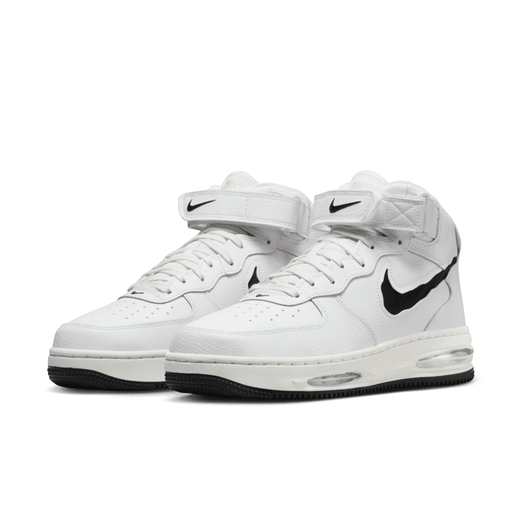 Nike Air Force 1 Mid Evo Remastered Summit White Black Angle 2