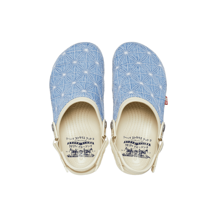 Crocs All-Terrain Clog Levi's Sashiko Denim Blue Angle 1