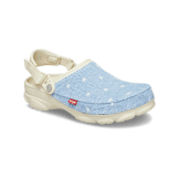 Crocs All-Terrain Clog Levi's Sashiko Denim Blue Angle 3