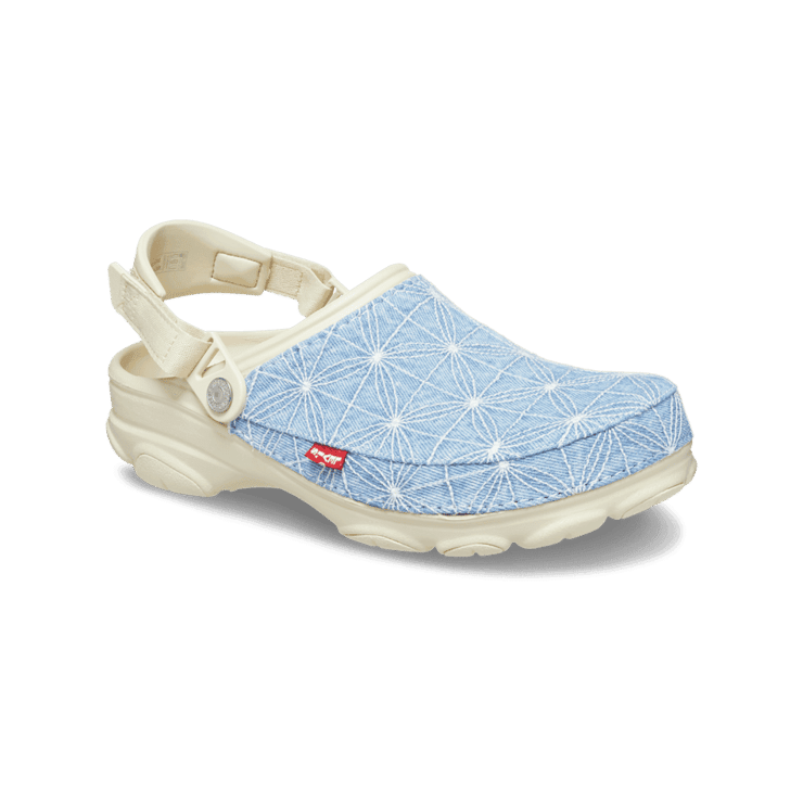 Crocs All-Terrain Clog Levi's Sashiko Denim Blue Angle 3