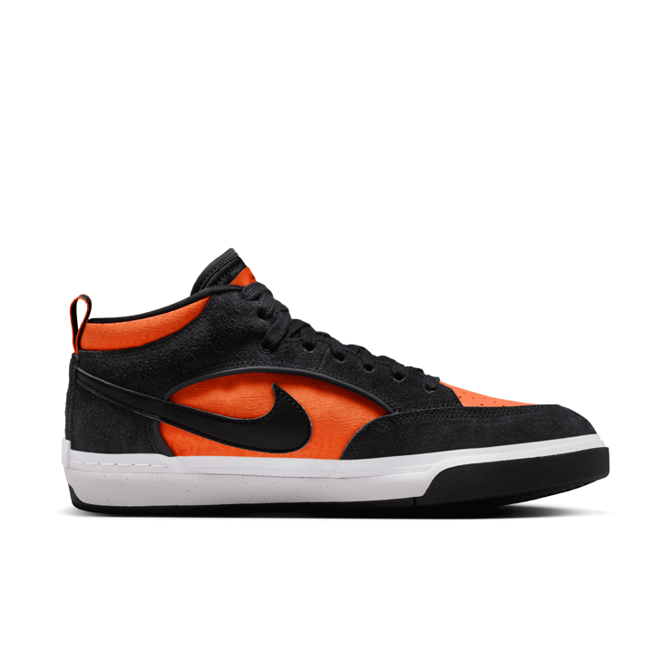 Nike SB React Leo Black Electro Orange Angle 1