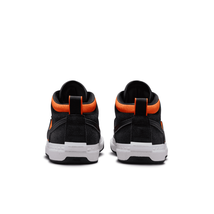 Nike SB React Leo Black Electro Orange Angle 4