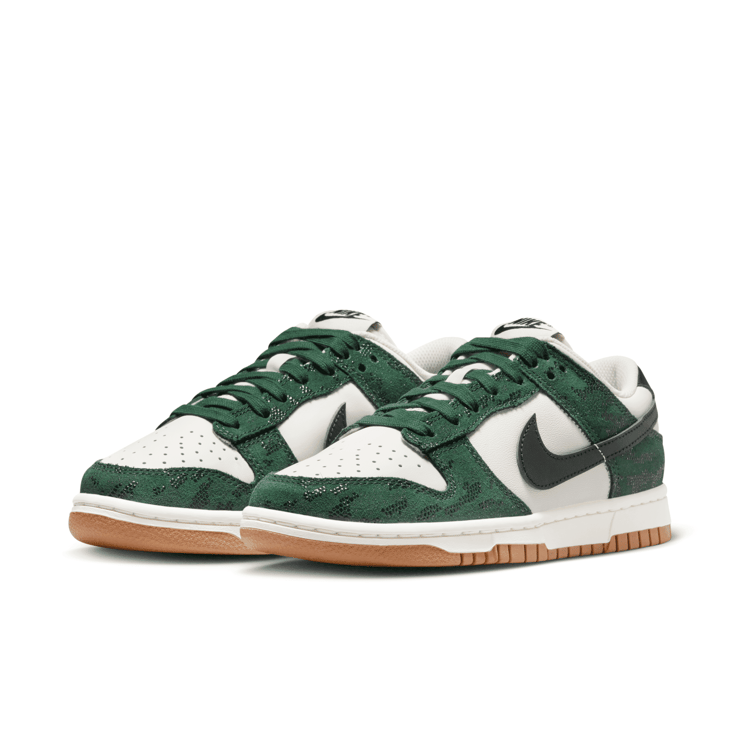 Nike Dunk Low Green Snakeskin (W) Angle 1