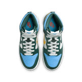 Nike Dunk High Deep Jungle University Blue (GS) Angle 1