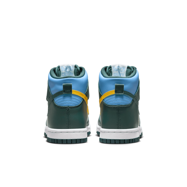 Nike Dunk High Deep Jungle University Blue (GS) Angle 3