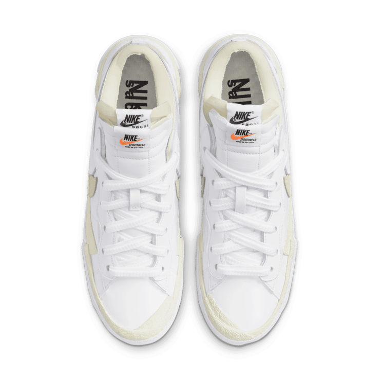 Nike Blazer Low sacai White Grey Angle 1