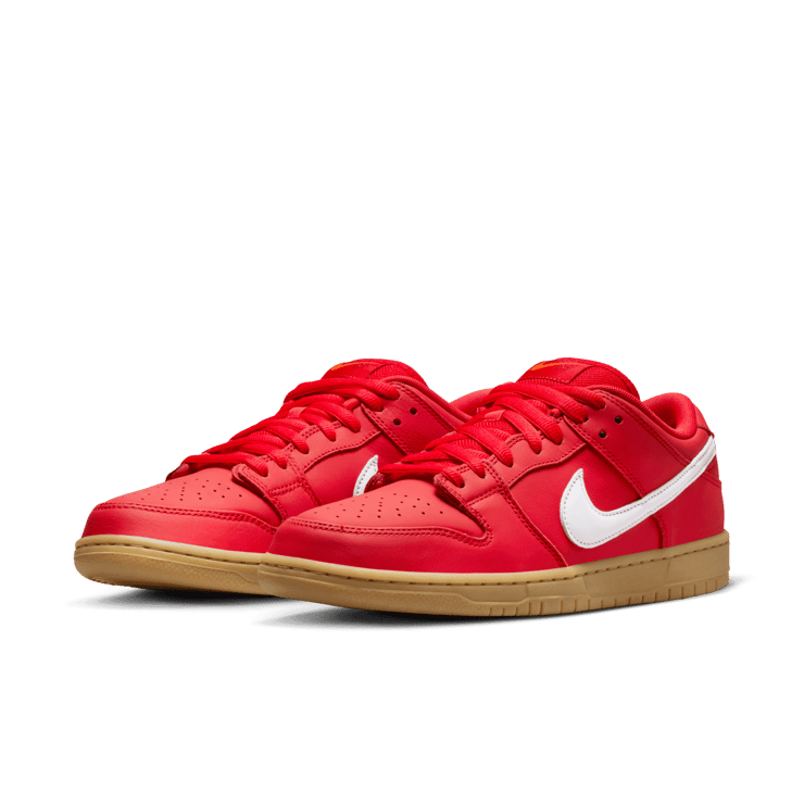 Nike SB Dunk Low University Red Gum Angle 2