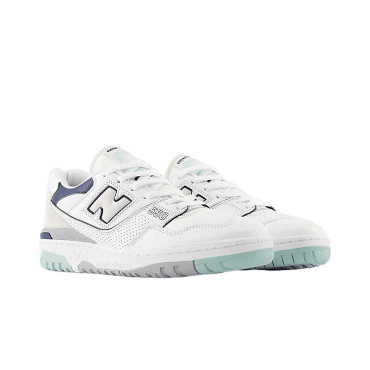 New Balance 550 White Winter Fog (W) Angle 2