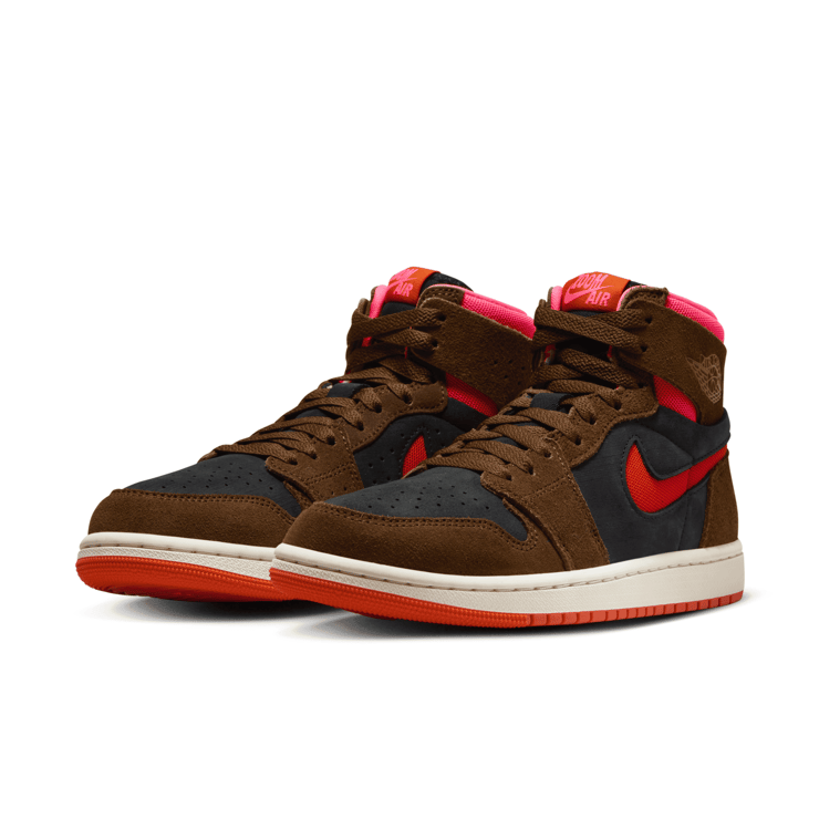 Air Jordan 1 High Zoom Comfort 2 Cacao Wow Picante Red (W) Angle 3