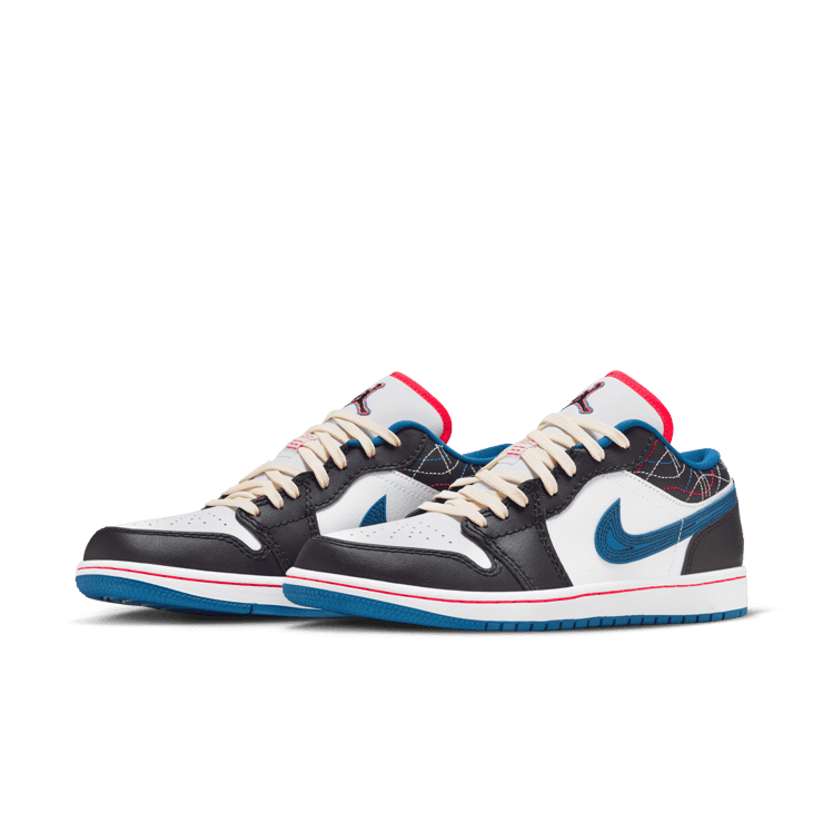 Air Jordan 1 Low SE Black Industrial Blue Angle 2
