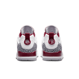 Jordan Spizike Low White Team Red Angle 3