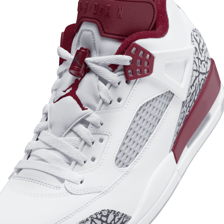 Jordan Spizike Low White Team Red Angle 4