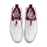 Jordan Spizike Low White Team Red Angle 1